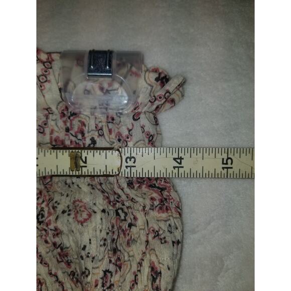 Etoile Isabel Marant Mini Shorts Womens 1 Tan Print Ruffled Layered Good Conditi - Picture 5 of 5